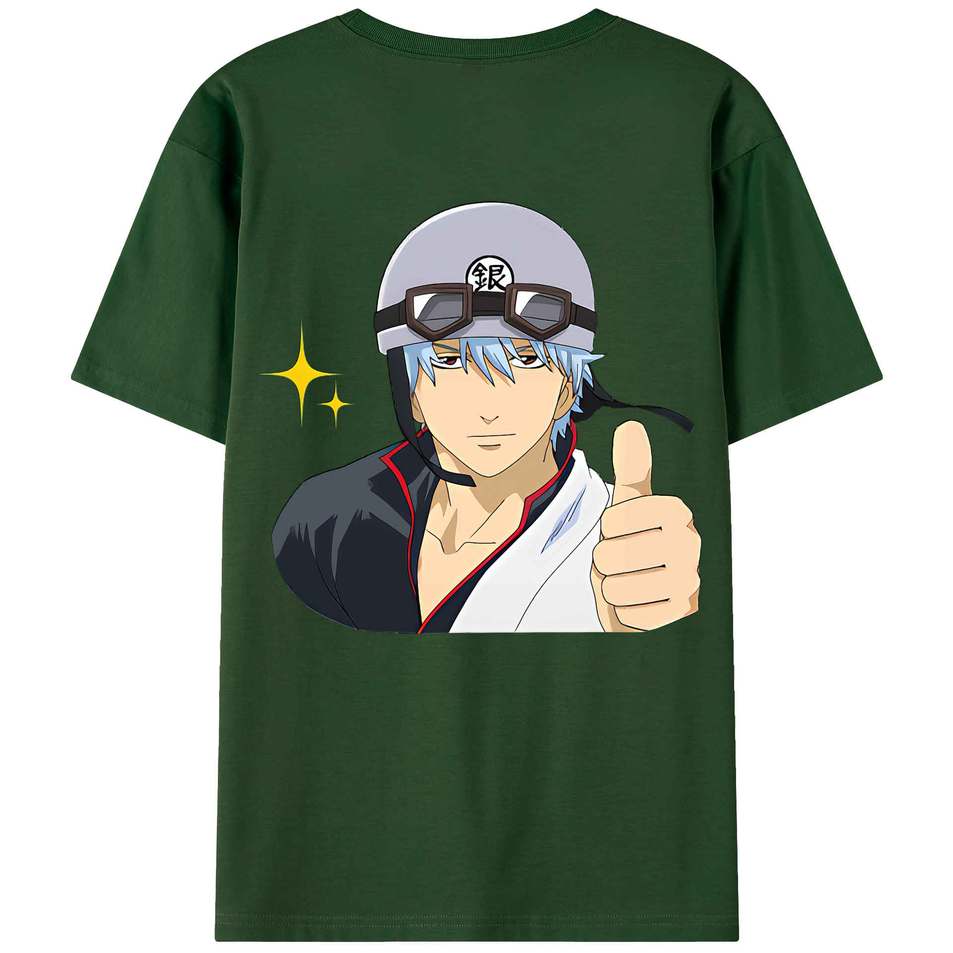 （画像用） ぎんたま 坂田銀時（さかたぎんとき） 神楽 志村新八（しむら しんぱち） GINTAMA Sakata Gintoki Kagura Shimura Shinpachi 綿100％半袖Tシャツ（背面プリント）